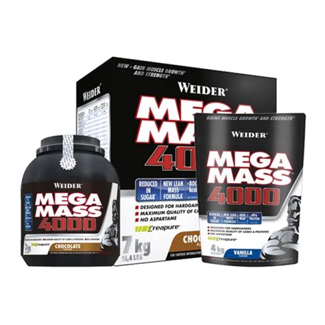 Weider Mega Mass 4000 3kg 4kg 7kg ΑΠΟ