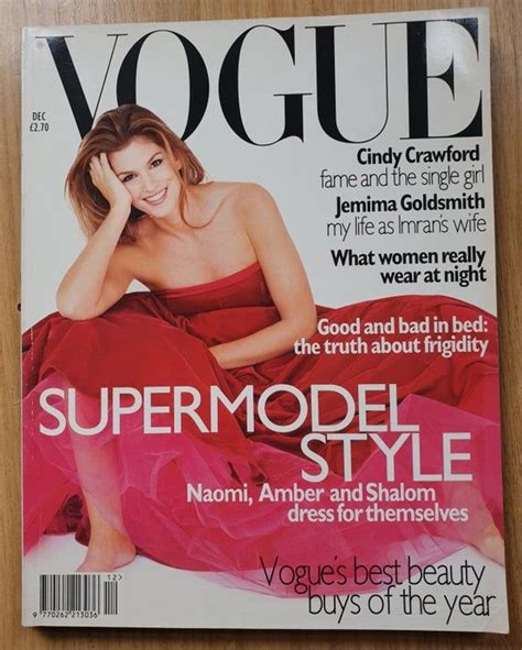 Vogue Uk Dec British Original Fashion Magazine Gift Etsy Cindy