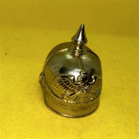 Miniature Prussian Pickelhaube German Ww1 Helmet With Cork Ebay