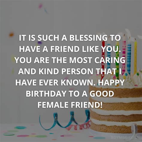 70 Happy Birthday Wishes For Female Friends Bdymsg