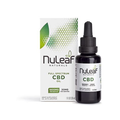 Nuleaf Naturals Hemp Cbd Oil Full Spectrum Fl Oz Mg Cbd Cbd