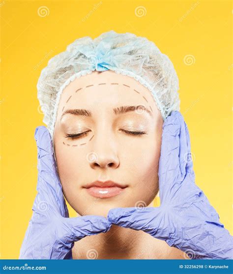 Beauty Woman Giving Botox Injections. Studio Stock Photo - Image of