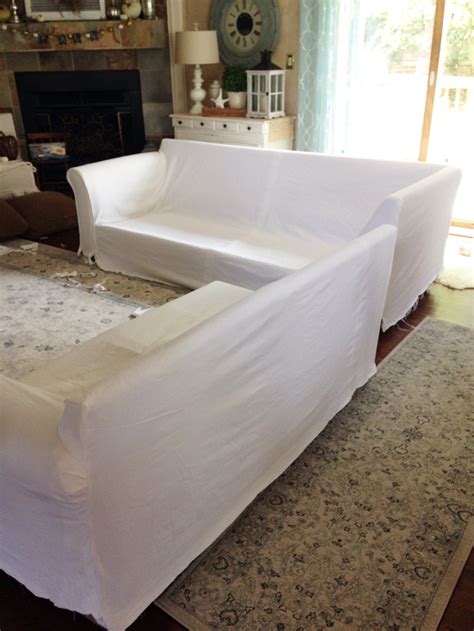 How to Make a Sectional Slipcover | Confessions of a Serial Do-it ...