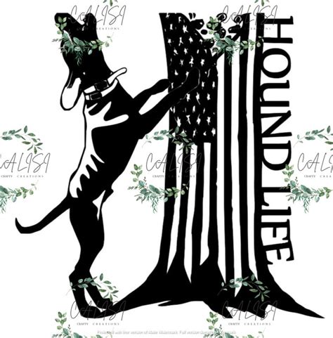 Hound Life Hound Dog Treeing Svg Pdf Png Digital Download Etsy Denmark