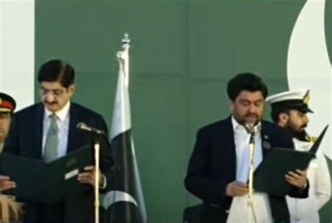 Murad Ali Shah Takes Oath As Sindh Cm For Third Consecutive Term Dawncom