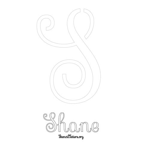 Shane Free Printable Name Stencils With 6 Unique Typography Styles And
