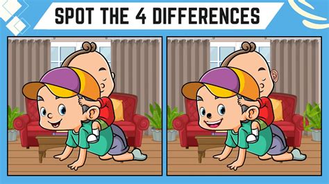 Spot The 4 Differences Only People With Sharp Eyes Can Spot The 4