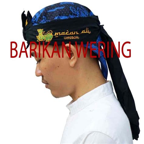 Jual Blangkon Sunda Motif Batik Baduy Bordir Macan Ali Iket Baduy