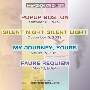 Boston Choral Ensemble Auditions [08/28/23]