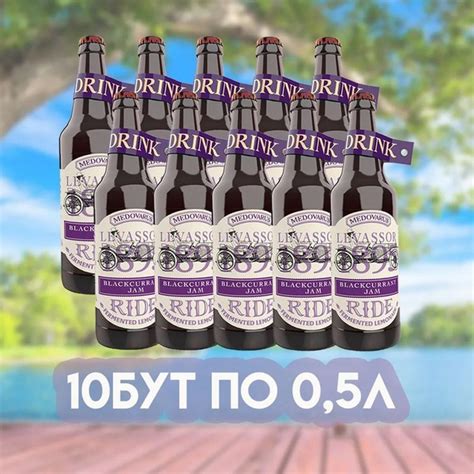 Биолимонад "Черносмородиновый джем" RIDE от Медоварус, 10бут по 0,5л ...