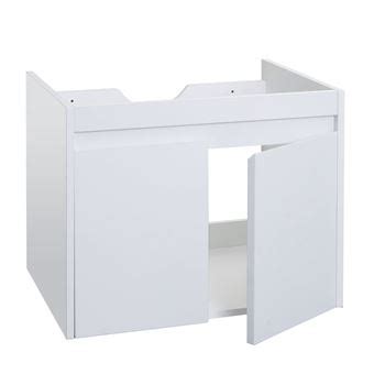 Meuble Sous Lavabo MENDLER HWC L86 2 Portes 48x59x46cm Blanc