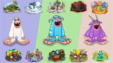 All Mammott All Islands Sounds And Animations My Singing Monsters