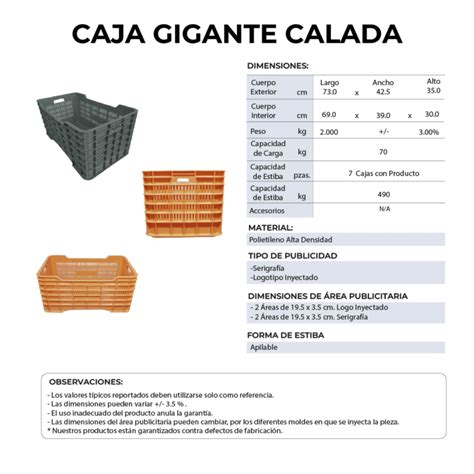 Caja Gigante Calada Piso Calado Reproceso Verde