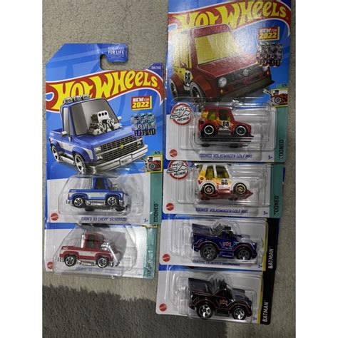 Hot Wheels Factory Sealed Volkswagen Tooned Batmobile Tv Chevy Silverado Shopee Malaysia