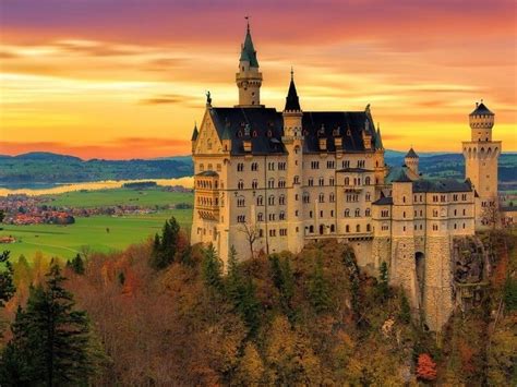 Castelo de Neuschwanstein Baviera Alemanha O rei Ludwig 2º da