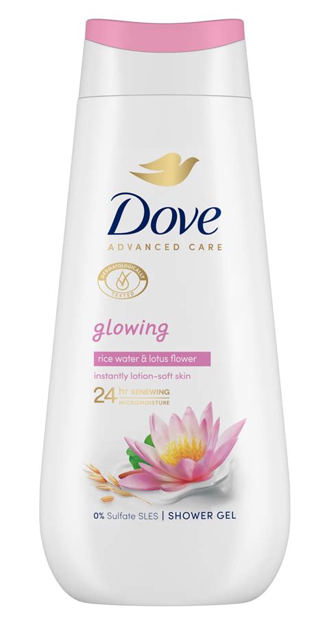 dove shower gel glowing  ml lykocom