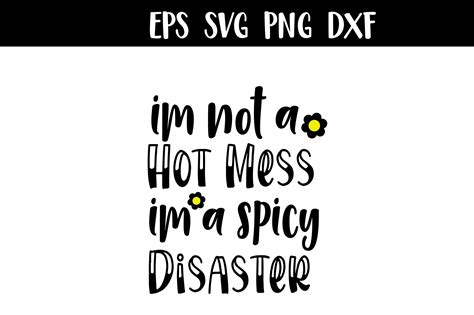 Im Not A Hot Mess Im Spicy Disaster SVG Graphic By LMY Creative Fabrica