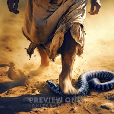 Jesus Stomps On The Serpent Stock Photos Kevin Carden