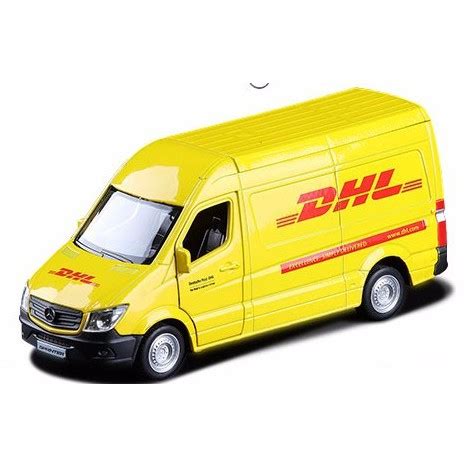 Miniatura Sprinter Mercedes Benz Dhl Metal Escala 1 36 Shopee Brasil