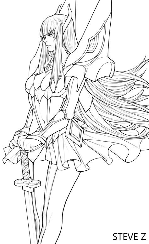Anime Yandere Coloring Pages Coloring Barbie