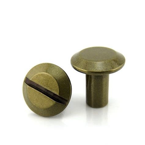 Slot Drive Sex Bolt Round Head Screw Fastener Male Female For Mechanical Dimensions