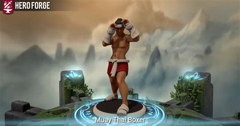 Muay Thai Boxer Made With Hero Forge