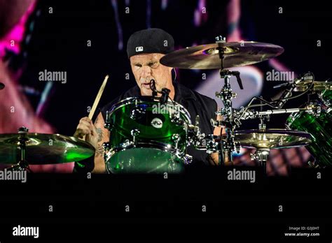 Chad Smith Of The American Funk Rock Band Red Hot Chili Peppers Pictured On Stage As He Performs