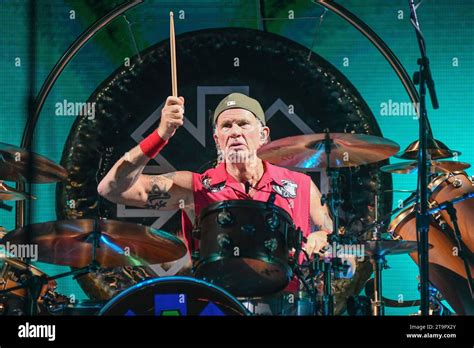 Chad Smith Drums Red Hot Chili Peppers Live In Buenos Aires Argentina Stock Photo Alamy