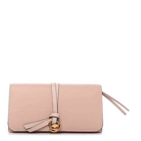 Chloe Calfskin Alphabet Long Wallet Blush Nude Fashionphile