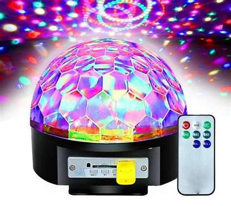 LED Disco Projector Ball With Speaker | Usb projector, Disco lights, Led