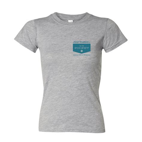 Womens Grey Pocket T Shirt In The Pocket In The Pocket