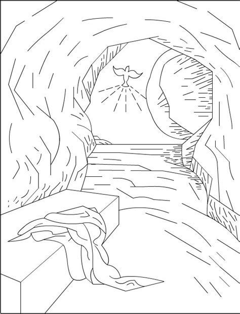 Jesus Has Risen Coloring Page At Free Printable