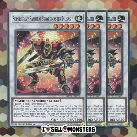 Yu Gi Oh Tcg X Superheavy Samurai Swordmaster Musashi Mp En X