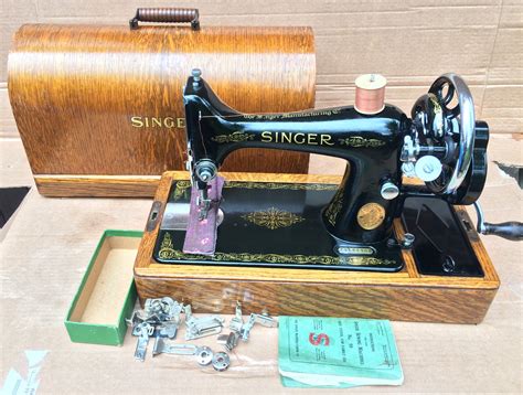 Vintage Singer K Hand Crank Sewing Machine Old Hand Etsy