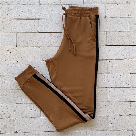 Conjunto Moletinho Manga Longa Barra El Stico Caramelo E Nude Dondoca Moda Feminina