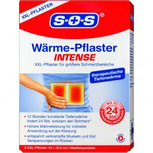 SOS Wärme Pflaster INTENSE 2 St PZN 99007741 AvivaMed Ihre