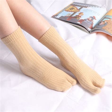 Knee High Tabi Socks Japanese Style Unisex Split Toe Tabi Etsy