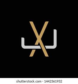 Initial Letter J X Jx Xj Stock Vector Royalty Free