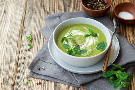 Recette soupe de fèves à la menthe Marie Claire