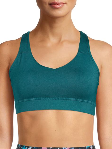 Avia Women S Medium Impact Strappy Sports Bra Walmart