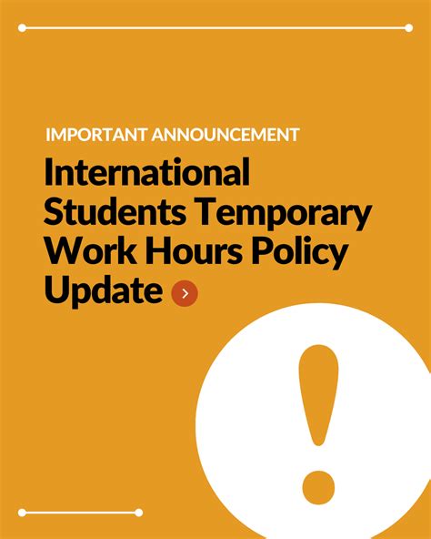 International Students Temporary Work Hours Policy Update — Salcbc
