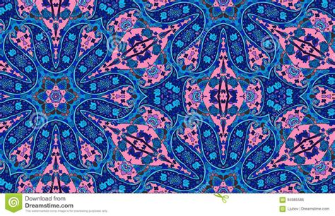 Bright Detailed Floral And Paisley Seamless Pattern Stock Vector