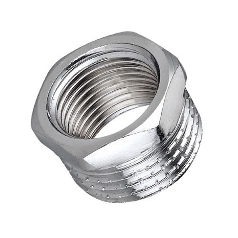 brass polishing chromed forged hexagon bushing fitting  water supply