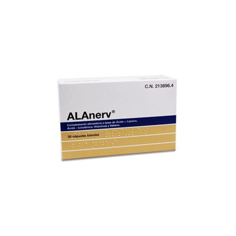 Comprar Alanerv 920mg 20 Capsulas Blandas Al Mejor Precio Farmacia Barata