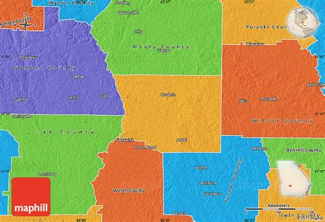 political map  crisp county