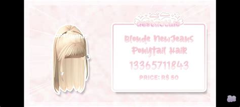 Pin By Aesthetic Roblox Life On Roblox Blonde Hair Codes Hair