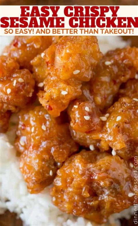 Easy Sesame Chicken Dinner Then Dessert