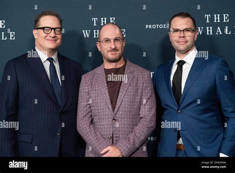 New York Ny Usa 29th Nov 2022 Brendan Fraser Darren Aronofsky