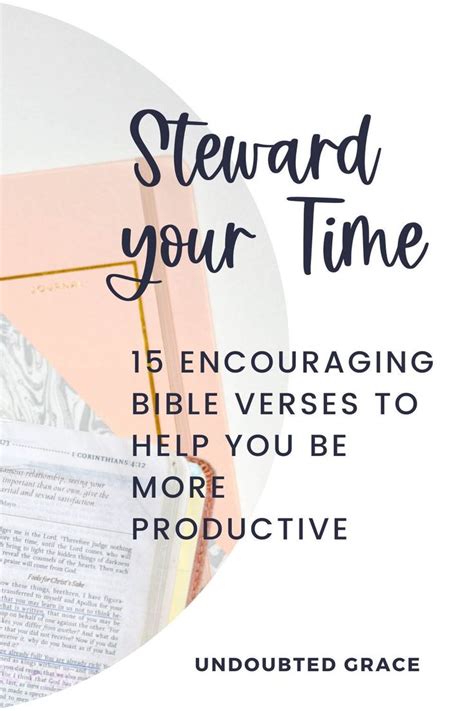 Stewardship Of Time 15 Powerful Bible Verses About Time Management And Productivity Prayer