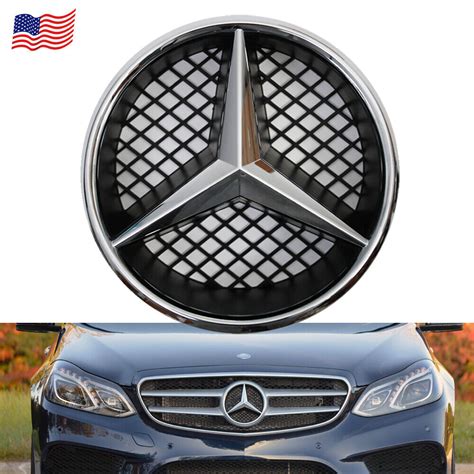 Fit For 2008 13 Mercedes Benz Front Grill Star Emblem Chrome Badge Logo